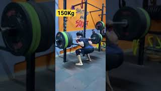 Squat 150Kg Body Weight 75kg