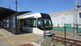 富山ライトレールTLR0600形電車　岩瀬浜駅発車