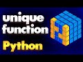 Unique function in NumPy Python | Module NumPy Tutorial - Part 18