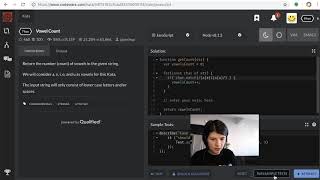 Node.js/JavaScript interview training - Vowel Count