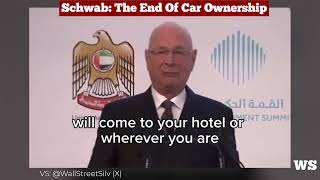 Klaus Schwab Announces The End Of Car Ownership