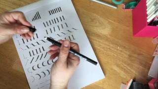 Letter Forms with a Calligraphy Pen