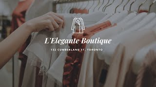 In The Know Local's Vivien Sharon Visits L'elegant Boutique Consignment Store in Yorkville, Toronto