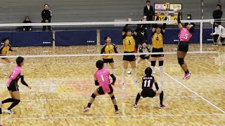 【2024春高滋賀決勝】近江兄弟社vs近江　第２セット＜女子バレーボール＞