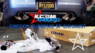 RSG Presents: S2000 GReddy Supreme SP Exhaust with TURBO KIT (unboxing/install/sound-clip)((HQ/HD))