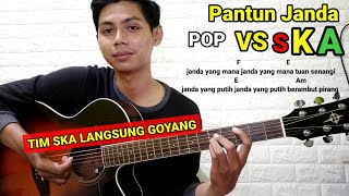 (Chord) Pantun Janda - Tutorial Gitar  POP vs SKA | Pemula Langsung Bisa