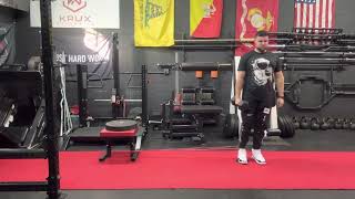 Matthew Ibrahim | DB 1-Arm Offset Band Slider Lateral Lunge