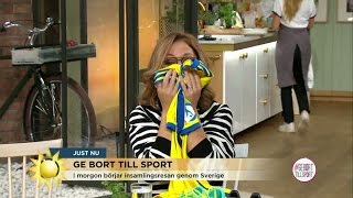 Tilde sniffar på Guidettis tröja - Nyhetsmorgon (TV4)