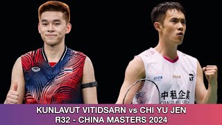 Kunlavut Vitidsarn vs Chi Yu Jen | Badminton China Masters 2024