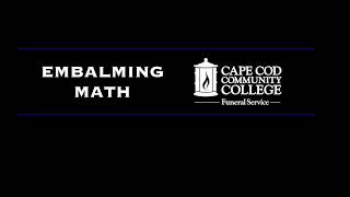 Embalming Math Practice - Solving for Water (5)