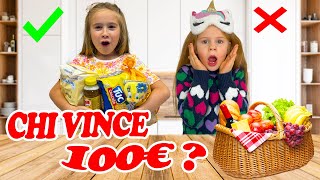 CHI INDOVINA PIÙ CIBI SENZA VEDERE VINCE 100€! CHALLENGE!