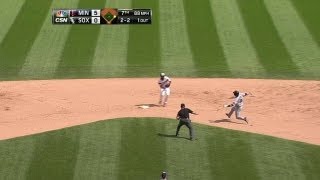 MIN@CWS: Beckham starts a double play to end seventh