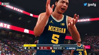 Michigan vs. Ohio State - Jefe's March Madness Elite Eight (College Hoops 2K mod, NBA 2K20 PC)