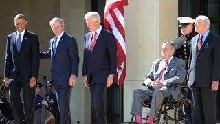 George W. Bush Presidential Library Opening Draws Presidents and First Ladies | POPSUGAR News