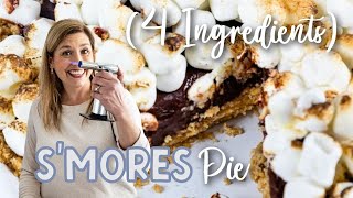 Easy S'mores Pie (4 מרכיבים!)