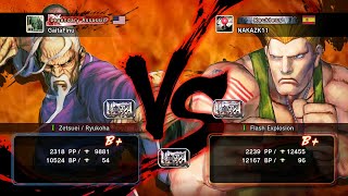 [USF4] GaitaFinu (Gen) vs. NAKAZK11 (Guile) [Ranked Match]