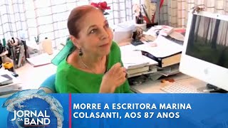 Morre a escritora Marina Colasanti, aos 87 anos | Jornal da Band