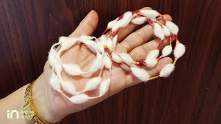 गणपती आणि भगवान शंकर यांच्यासाठी कापसाची वस्त्र माळ| Cotton Garlands For Ganpati \u0026 Bhagvan Shankar