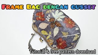 DIY Frame Bag with gusset : Free pattern & Tutorial