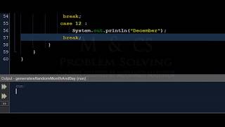Generates a Random Month | Java