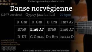 Danse Norvégienne - Gypsy jazz Backing track / Jazz manouche