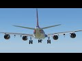 Xplane | Toliss A340-600 Landing | Virgin Atlantic Cape Town n