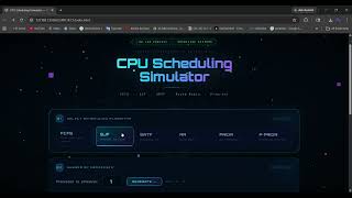 CPU Scheduling Simulator | OS Project Demo | Process Scheduling Visualization