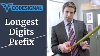 "Longest Digits Prefix" - Codesignal #40 - JAVA Solution