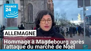 Allemagne : un premier hommage rendu à Magdebourg après l'attaque du marché de Noël