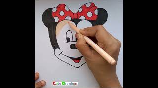 Draw a Minnie Mouse| Zeichne eine Minnie Maus