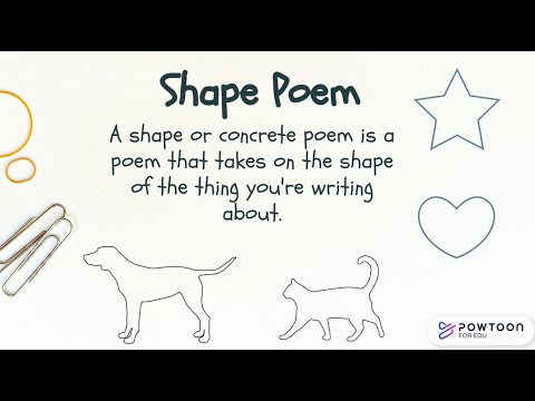 What Is The Difference Between A Shape Poem And A Concrete Poem