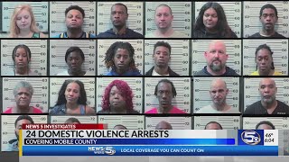 24 domestic violence arrests in Mobile County over holiday weekend