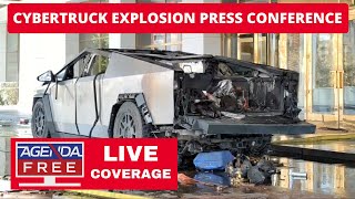 Press Conference on Cybertruck Explosion at Trump Hotel in Las Vegas - LIVE Breaking News Coverage