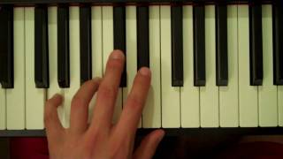 How To Play a G Augmented 7th Chord on Piano (Left Hand)