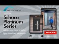 Schuco Aluminium Front Door Platinum Series with two Sidelights in RAL 9005 , CL 1209 Design