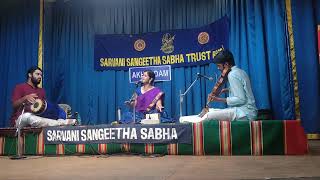 Ananya Ranganayaki @Sarvani Sangeetha sabha 's akhandam 2023