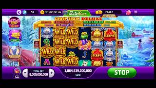 slotomania crazy train deluxe 54 free spins mega win