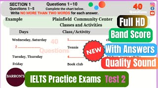 IELTS Listening Practice 17- 11-2024 I Plainfield Community Center  IELTS Listening