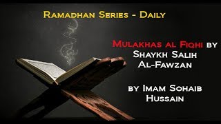 Concise Summary of Fiqh by Shaykh Al-Fawzan | Part 15| Imam Sohaib Hussain