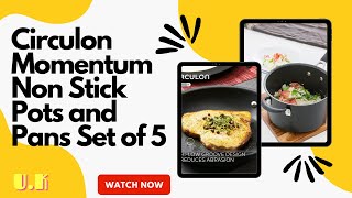 Circulon Momentum Non Stick Pots and Pans Set of 5 - Suitable as Induction Hob Pan Set