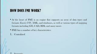 Feature Manipulation Engine (FME)