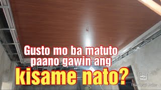 Paano gumawa ng kisame na may cove design?? at gamit ang pvc? full tutorial video