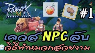 Ragnarok M Eternal Love วิธีตามหา Npc ลับ ทำหมวก ลับ ขายรวยๆๆ