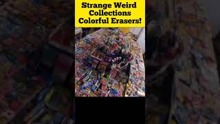 கலர் கலரான 20,000 பொம்மை ரப்பர்கள் இவுங்ககிட்ட இருக்கு! Weird Erasers Collections I #shorts