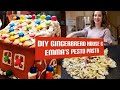 Gingerbread House Decorating & Easy Pesto Pasta recipe