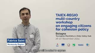 Fabrice Saint, Normandy Region | Workshop engaging citizens for Eu cohesion policy