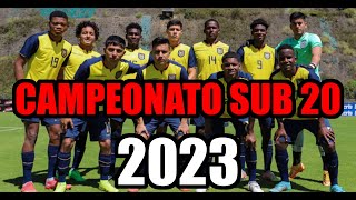 TODO lo que DEBES SABER del Campeonato SUB20 2023 y ECUADOR 🇪🇨