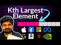 Kth Largest Element in an Array: 215 - meta interview question