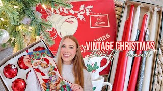 VINTAGE CHRISTMAS THRIFT HAUL 2024 | Christmas goodwill + local thrift shop finds!! 🎄