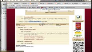 Screencast Instructional Video: Making a Book Reference in Endnote.